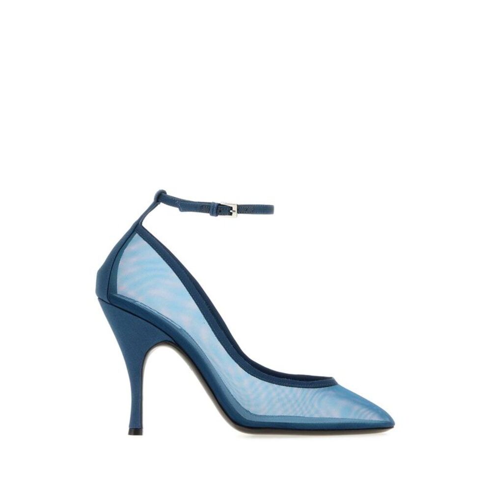 Alaia Women Cerulean Blue Mesh Pumps